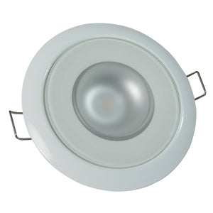 Lumitec Mirage - Flush Mount Down Light - Glass Finish/White Bezel - 3-Color Red/Blue Non-Dimming w/White Dimming [113128] - BuoyMart.com  Dome/Down Lights Lumitec