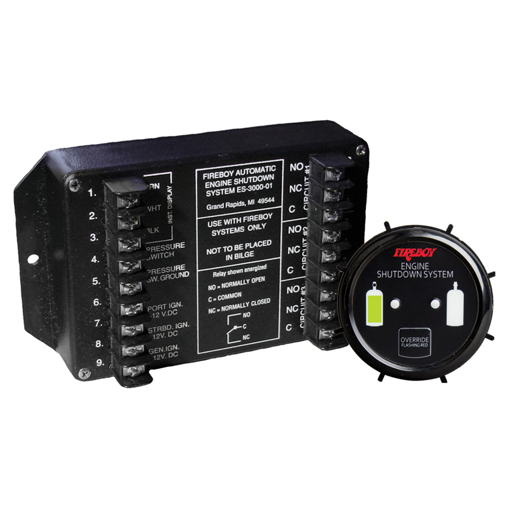 Fireboy-Xintex Engine Shutdown System w/Round Display [ES-3000-01] - BuoyMart.com  Fume Detectors Fireboy-Xintex