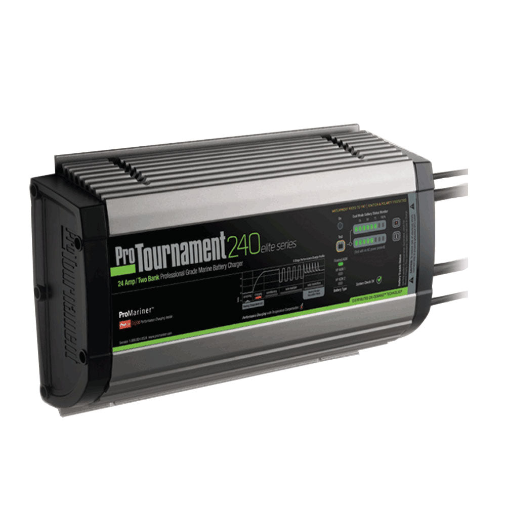 ProMariner ProTournament 240 elite Dual Charger - 24 Amp, 2 Bank [52024] - BuoyMart.com  Battery Chargers ProMariner