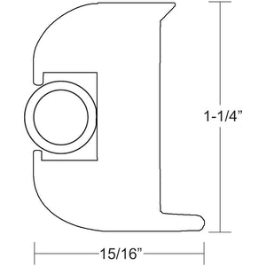 TACO Flex Vinyl Rub Rail Kit - White w/White Insert - 50' [V11-3447WWK50-2] - BuoyMart.com  Rub Rail TACO Marine