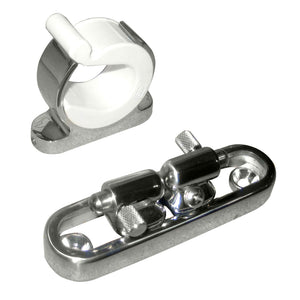 TACO  Stainless Steel Adjustable Reel Hanger Kit w/Rod Tip Holder - Adjusts from 1.875" - 3.875" [F16-2810-1] - BuoyMart.com  Rod & Reel Storage TACO Marine