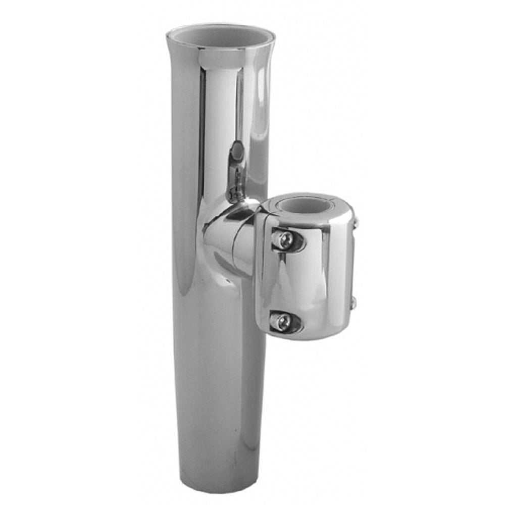 TACO  Stainless Steel Clamp-On Adjustable Rod Holder - Fits 7/8" & 1" O.D. Tubing [F16-2600POL-1] - BuoyMart.com  Rod Holders TACO Marine