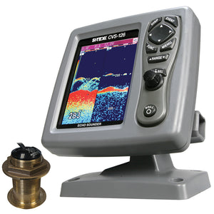 SI-TEX CVS-126 Dual Frequency Color Echo Sounder w/B60 20 Transducer B-60-20-CX [CVS-1266020] - BuoyMart.com  Fishfinder Only SI-TEX