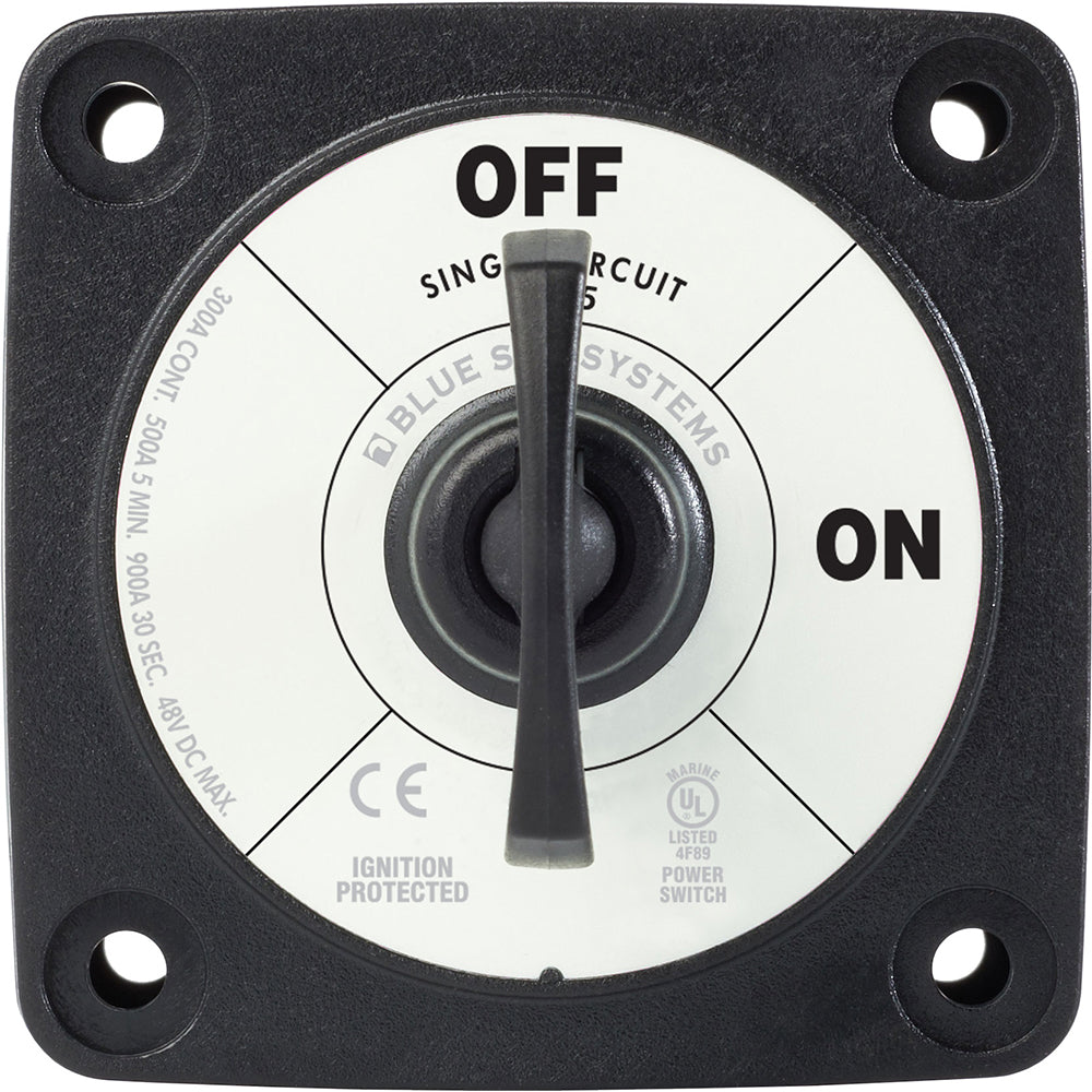 Blue Sea 6005200 Battery Switch Single Circuit ON-OFF - Black [6005200] - BuoyMart.com  Battery Management Blue Sea Systems
