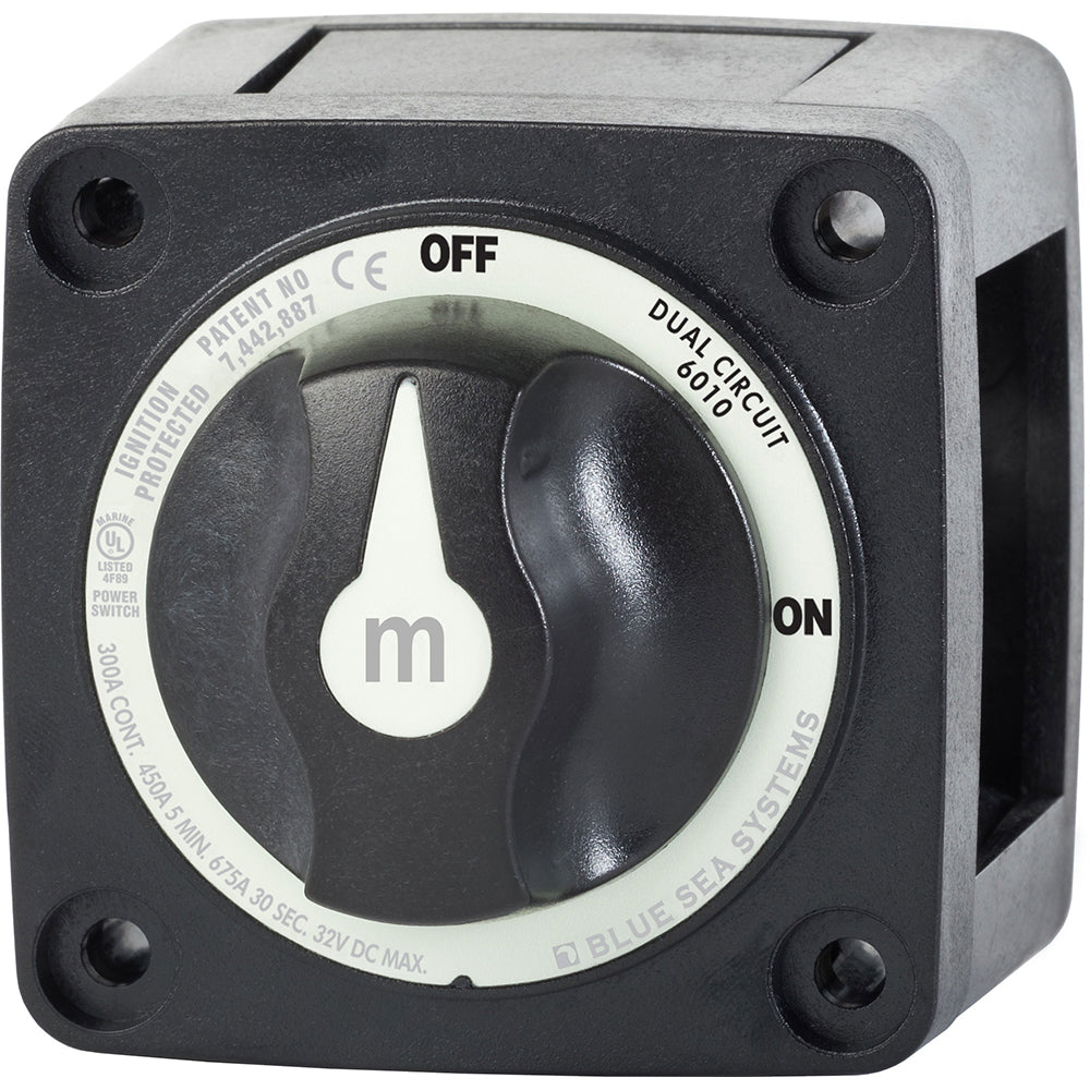 Blue Sea 6010200 Battery Switch Dual Circuit - Black [6010200] - BuoyMart.com  Battery Management Blue Sea Systems
