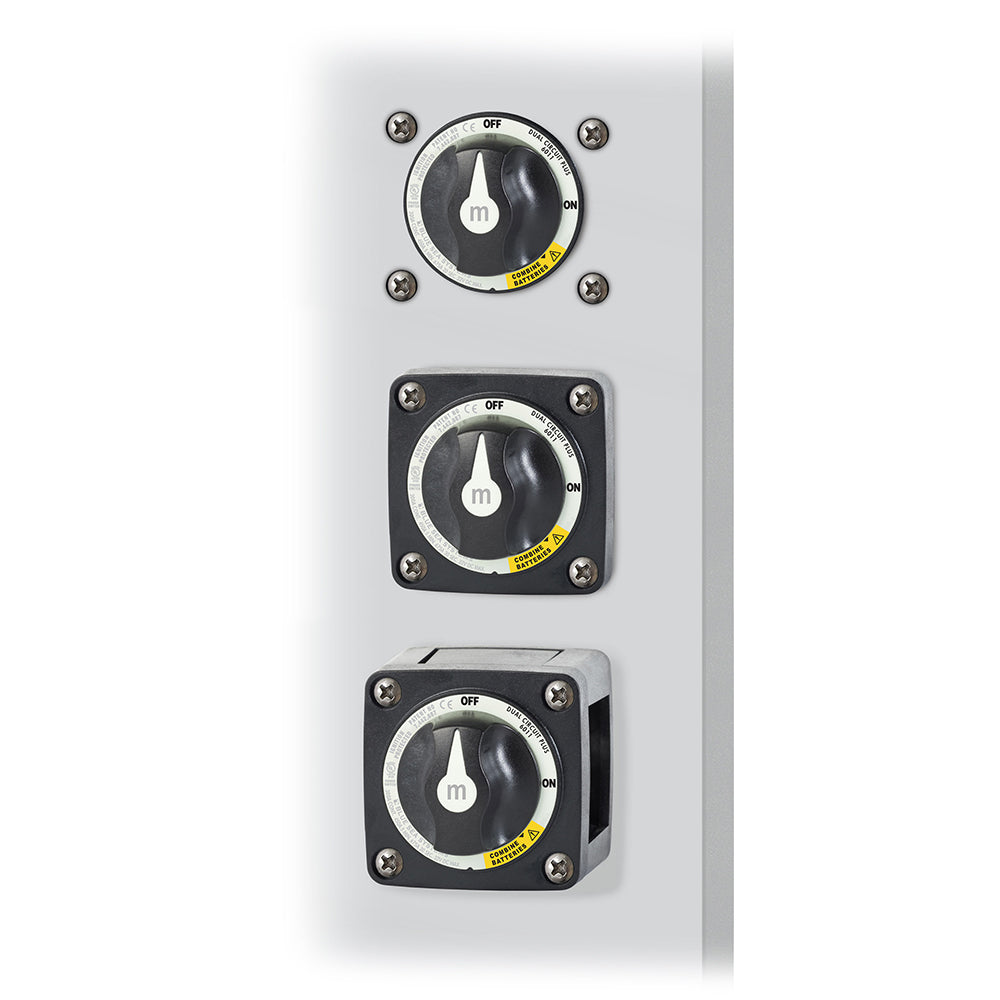 Blue Sea 6011200 m-Series Battery Switch Dual Circuit Plus - Black [6011200] - BuoyMart.com  Battery Management Blue Sea Systems