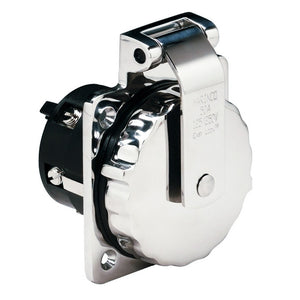 Marinco 6373EL 50Amp 125/250V Stainless Steel Inlet w/o Rear Safety Enclosure [6373EL] - BuoyMart.com  Shore Power Marinco