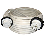 Marinco 30A 125V Molded Standard Cordset - White - 50' [199120] - BuoyMart.com  Shore Power Marinco