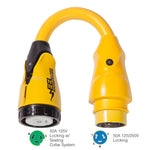 Marinco P504-503 EEL 50A-125V Female to 50A-125/250V Male Pigtail Adapter - Yellow [P504-503] - BuoyMart.com  Shore Power Marinco