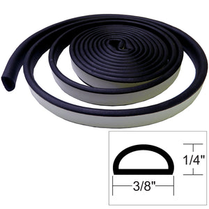 TACO Weather Seal - 10'L x 1/4"H x 3/8"W - Black [V30-1333B10-1] - BuoyMart.com  Accessories TACO Marine