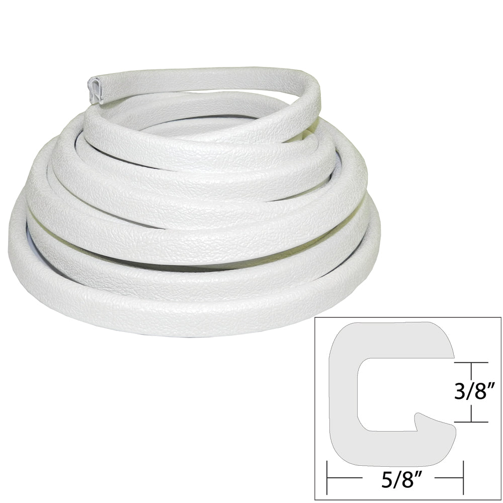 TACO Flexible Vinyl Trim - 3/8" Opening x "W x 25'L - White [V30-1312W25-1] - BuoyMart.com  Accessories TACO Marine