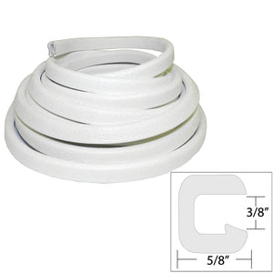 TACO Flexible Vinyl Trim - 3/8" Opening x "W x 25'L - White [V30-1312W25-1] - BuoyMart.com  Accessories TACO Marine