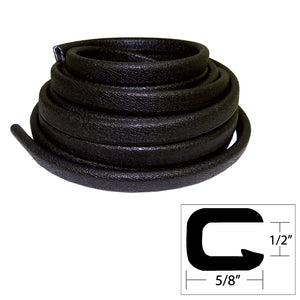 TACO Flexible Vinyl Trim - 1/2" Opening x "W x 25'L - Black [V30-1316B25-1] - BuoyMart.com  Accessories TACO Marine