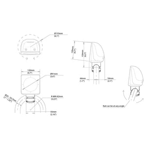 Scanstrut Scanpod Single Instrument Pod Rail Mount - Cut f/Standard Instrument - Fits 1" - 1.33" Rails [SPR-1I-RM] - BuoyMart.com  Display Mounts Scanstrut