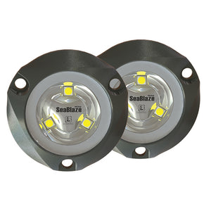 Lumitec SeaBlaze Mini Underwater Light - Pair - Brushed Finish - White Non-Dimming [101245] - BuoyMart.com  Underwater Lighting Lumitec