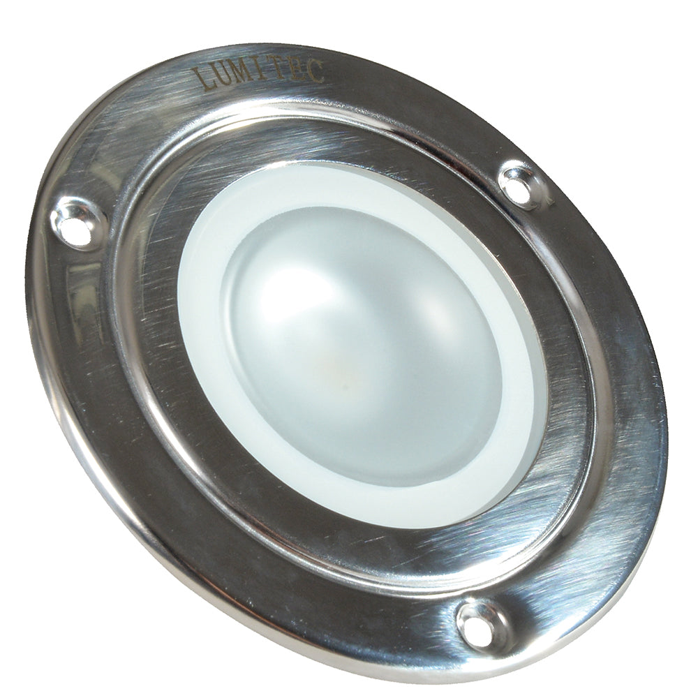 Lumitec Shadow - Flush Mount Down Light - Polished SS Finish - 3-Color Red/Blue Non Dimming w/White Dimming [114118] - BuoyMart.com  Dome/Down Lights Lumitec