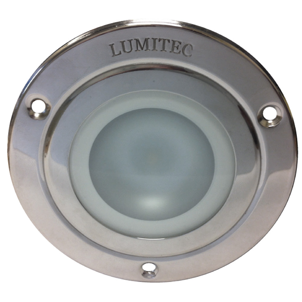Lumitec Shadow - Flush Mount Down Light - Polished SS Finish - 3-Color Red/Blue Non Dimming w/White Dimming [114118] - BuoyMart.com  Dome/Down Lights Lumitec