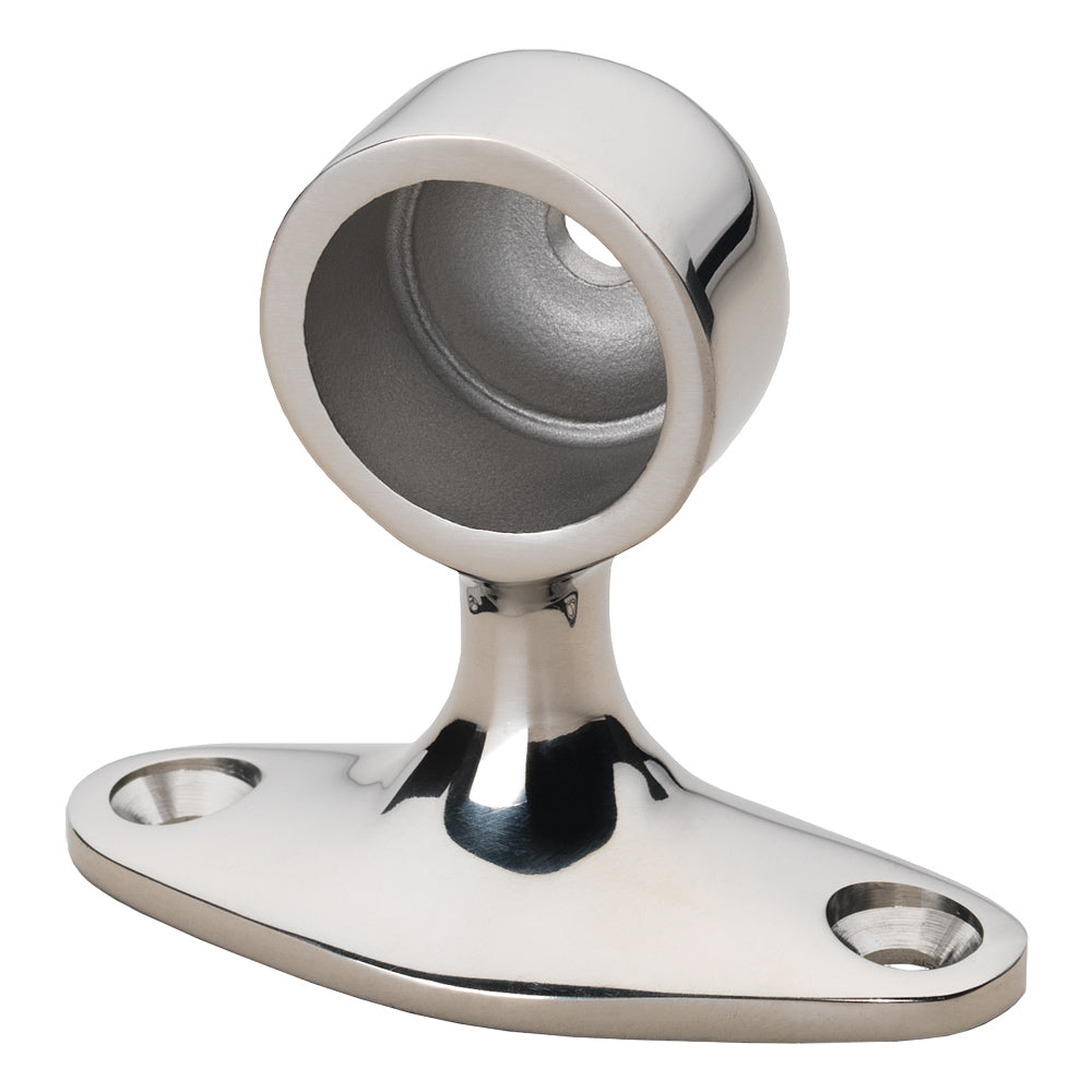 Whitecap 90 Degree Handrail Stanchion - End - 316 Stainless Steel - 7/8" Tube O.D. [6280C] - BuoyMart.com  Grab Handles Whitecap