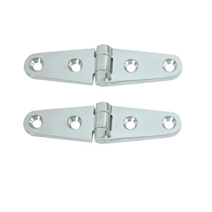 Whitecap Strap Hinge - CP/Brass - 4" x 1" - Pair [S-0604] - BuoyMart.com  Hinges Whitecap