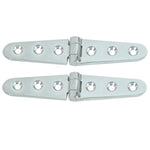 Whitecap Strap Hinge - CP/Brass - 6" x 1-1/8" - Pair [S-0605C] - BuoyMart.com  Hinges Whitecap