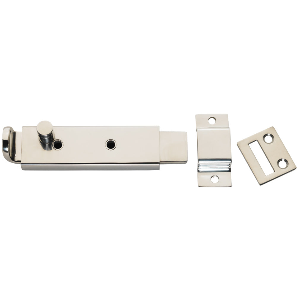 Whitecap Spring Loaded Slide Bolt/Latch - 316 Stainless Steel - 5-5/16" [S-0588C] - BuoyMart.com  Latches Whitecap