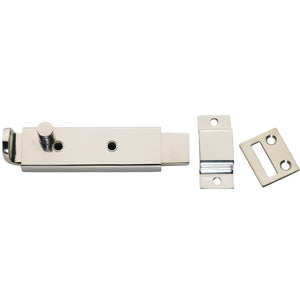 Whitecap Spring Loaded Slide Bolt/Latch - 316 Stainless Steel - 5-5/16" [S-0588C] - BuoyMart.com  Latches Whitecap