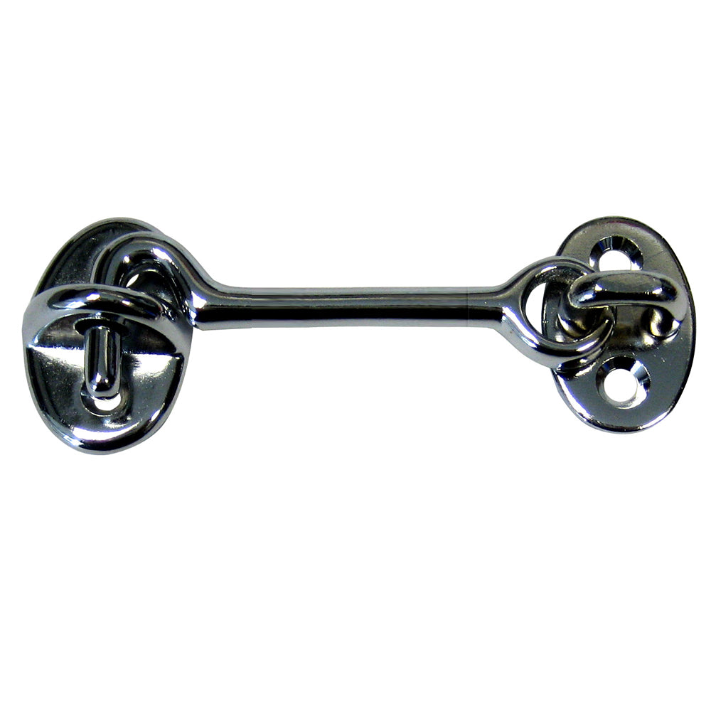 Whitecap Cabin Door Hook - CP/Brass - 3" [S-1402C] - BuoyMart.com  Latches Whitecap