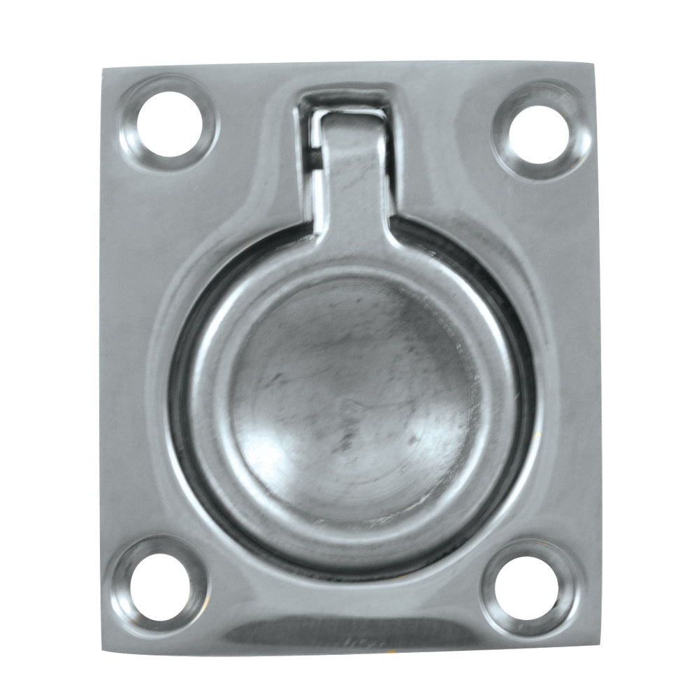 Whitecap Flush Pull Ring - CP/Brass - 1-1/2" x 1-3/4" [S-3360C] - BuoyMart.com  Latches Whitecap