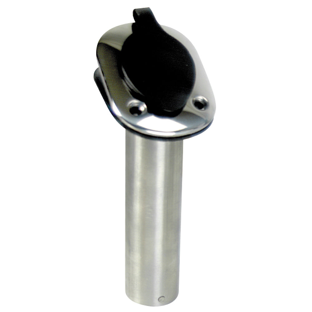 Whitecap 30 Degree Flush Mount Rod Holder - 304 Stainless Steel - 9-1/4" [S-0096B] - BuoyMart.com  Rod Holders Whitecap
