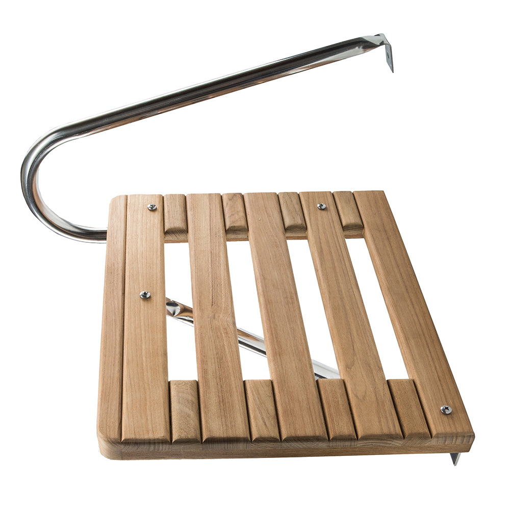 Whitecap Teak Swim Platform f/Outboard Motors [60900] - BuoyMart.com  Swim Platforms Whitecap