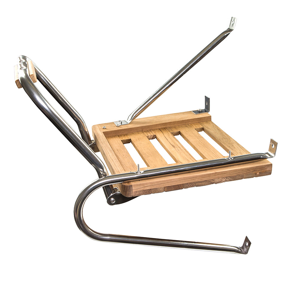 Whitecap Teak Swim Platform w/Ladder f/Outboard Motors [60902] - BuoyMart.com  Swim Platforms Whitecap