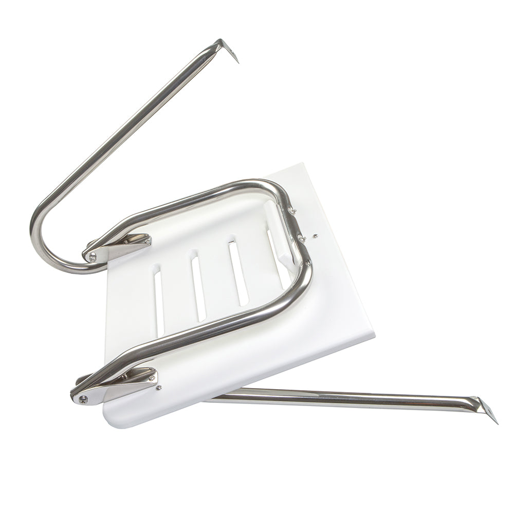 Whitecap White Poly Swim Platform w/Ladder f/Outboard Motors [67902] - BuoyMart.com  Swim Platforms Whitecap