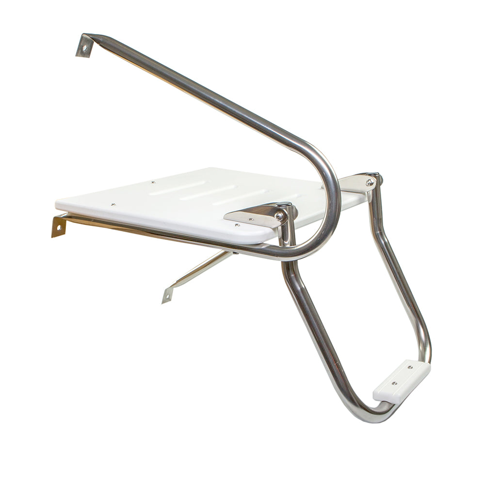 Whitecap White Poly Swim Platform w/Ladder f/Outboard Motors [67902] - BuoyMart.com  Swim Platforms Whitecap