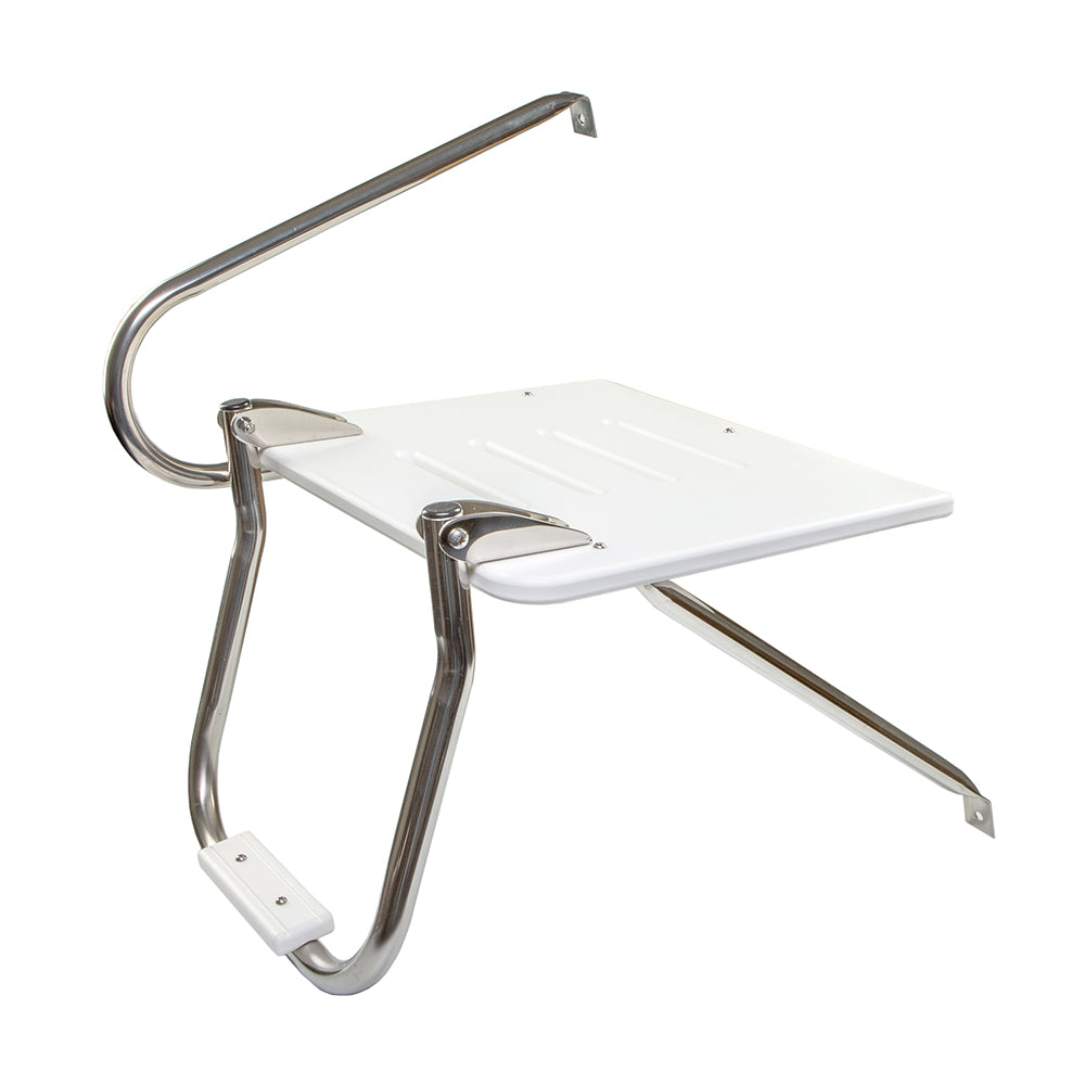 Whitecap White Poly Swim Platform w/Ladder f/Outboard Motors [67902] - BuoyMart.com  Swim Platforms Whitecap