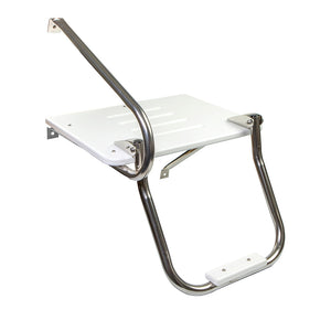 Whitecap White Poly Swim Platform w/Ladder f/Outboard Motors [67902] - BuoyMart.com  Swim Platforms Whitecap