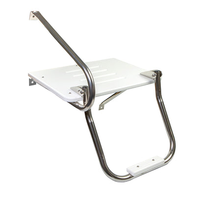 Whitecap White Poly Swim Platform w/Ladder f/Outboard Motors [67902] - BuoyMart.com  Swim Platforms Whitecap
