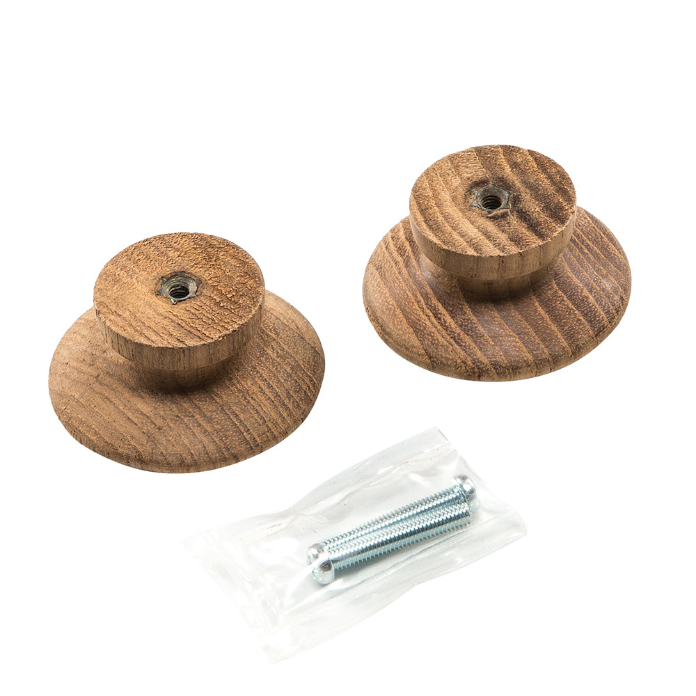 Whitecap Teak Round Drawer Knob - 2" - 2 Pack [60120-A] - BuoyMart.com  Teak Whitecap