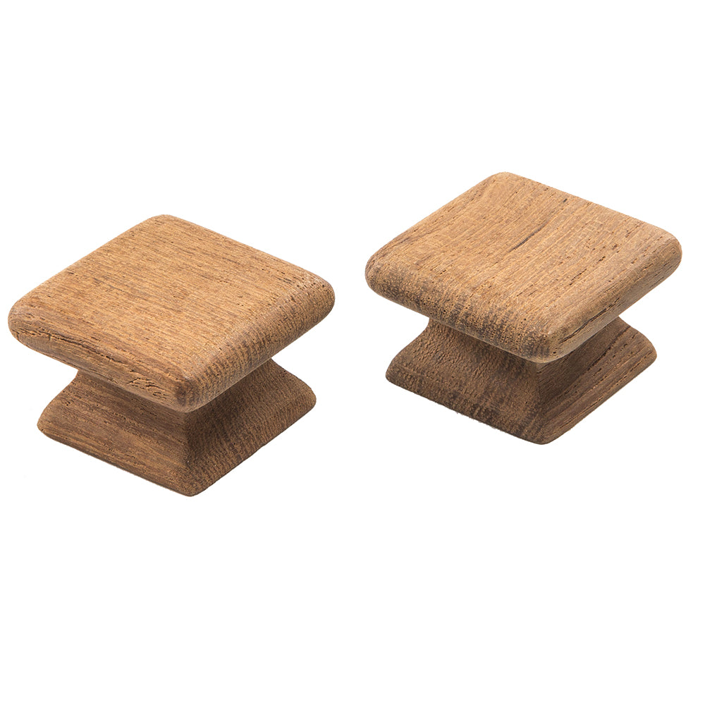 Whitecap Teak Square Drawer Knob - 1-1/8" - 2 Pack [60130-A] - BuoyMart.com  Teak Whitecap