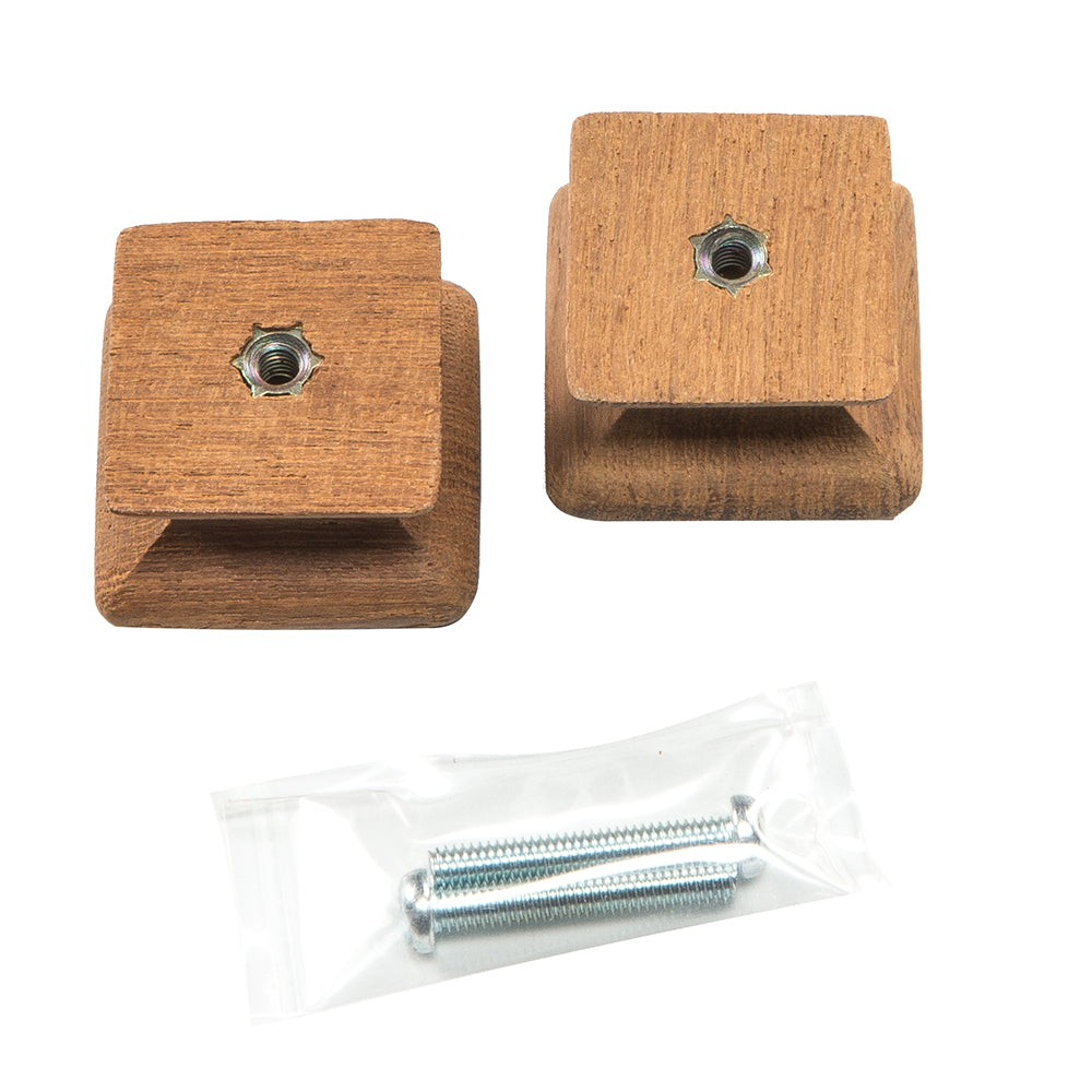 Whitecap Teak Square Drawer Knob - 1-1/8" - 2 Pack [60130-A] - BuoyMart.com  Teak Whitecap