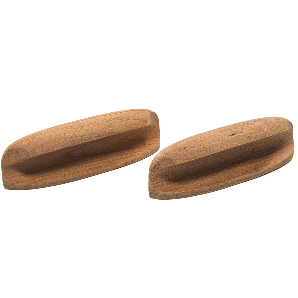 Whitecap Teak Oval Drawer Pull - 4"L - 2 Pack [60147-A] - BuoyMart.com  Teak Whitecap