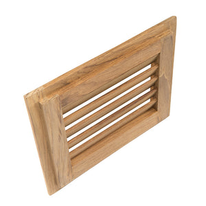 Whitecap Teak Louvered Insert - 7-1/2" x 9-1/8" x 3/4" [60712] - BuoyMart.com  Teak Whitecap
