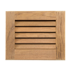 Whitecap Teak Louvered Insert - 7-1/2" x 9-1/8" x 3/4" [60712] - BuoyMart.com  Teak Whitecap