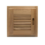 Whitecap Teak Louvered Door & Frame - Right Hand - 12" x 12" [60720] - BuoyMart.com  Teak Whitecap