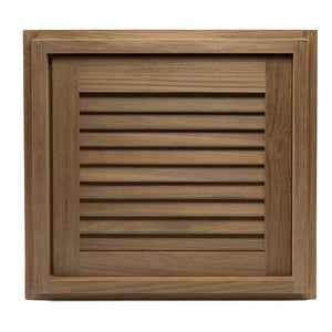 Whitecap Teak Louvered Door & Frame - Right Hand - 15" x 15" [60722] - BuoyMart.com  Teak Whitecap