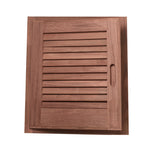 Whitecap Teak Louvered Door & Frame - Left Hand - 15" x 15" [60723] - BuoyMart.com  Teak Whitecap