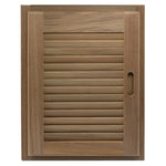 Whitecap Teak Louvered Door & Frame - Right Hand - 15" x 20" [60724] - BuoyMart.com  Teak Whitecap
