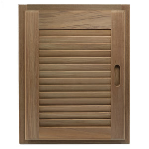 Whitecap Teak Louvered Door & Frame - Right Hand - 15" x 20" [60724] - BuoyMart.com  Teak Whitecap