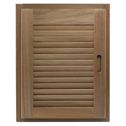 Whitecap Teak Louvered Door & Frame - Right Hand - 15" x 20" [60724] - BuoyMart.com  Teak Whitecap