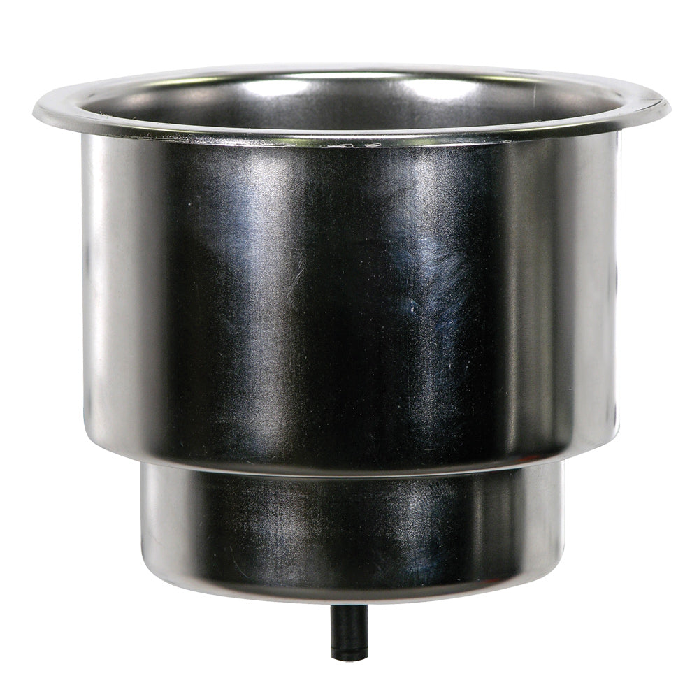 Whitecap Flush Cupholder w/Drain - 302 Stainless Steel [S-3511C] - BuoyMart.com  Deck / Galley Whitecap