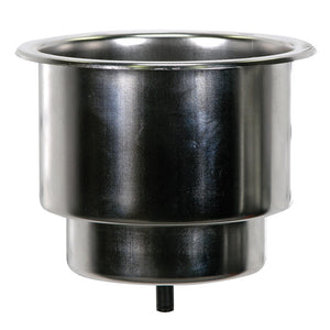 Whitecap Flush Cupholder w/Drain - 302 Stainless Steel [S-3511C] - BuoyMart.com  Deck / Galley Whitecap